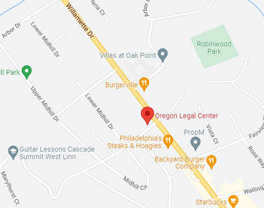 Google Map for Oregon Legal Center